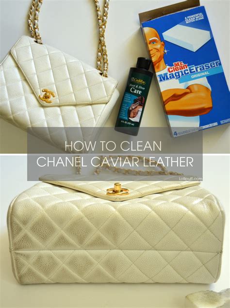 How to Remove Stains from Chanel Caviar Leather 